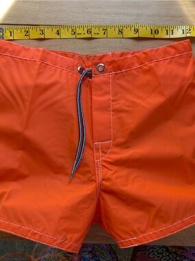 Birdwell Kids Orange Swim Shorts with Contrast Drawcord